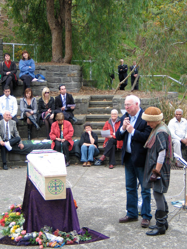 brother Jim Kyne and sister Ellen speak of Caty